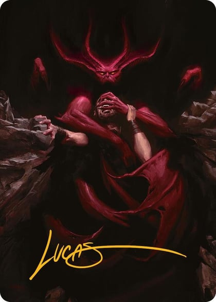 Infernal Grasp Art Card (Gold-Stamped Signature), Art Series: Innistrad Remastered 10