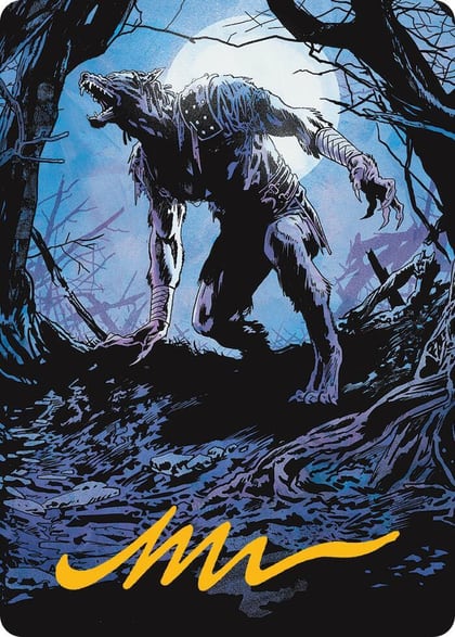 Krallenhorde Howler Art Card (Gold-Stamped Signature), Art Series: Innistrad Remastered 19