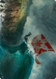 Run Ashore Art Card, Art Series: Kaldheim 19