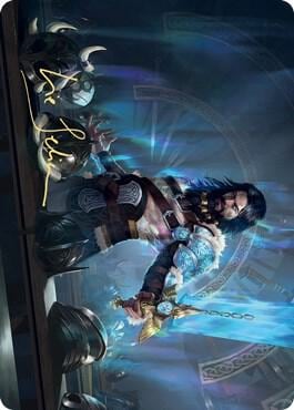 Halvar, God of Battle Art Card (Gold-Stamped Signature), Art Series: Kaldheim 2
