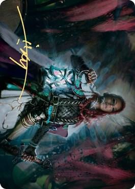 Tergrid, God of Fright Art Card (Gold-Stamped Signature), Art Series: Kaldheim 27