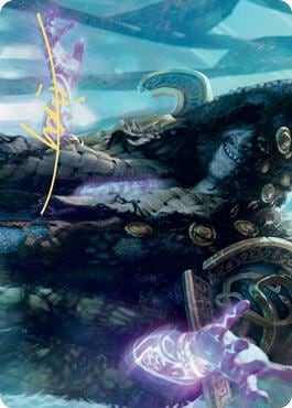 Valki, God of Lies Art Card (Gold-Stamped Signature), Art Series: Kaldheim 28