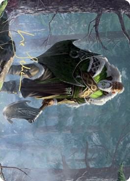 Fynn, the Fangbearer Art Card (Gold-Stamped Signature), Art Series: Kaldheim 44
