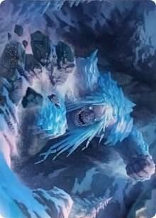 Icehide Troll Art Card, Art Series: Kaldheim 46
