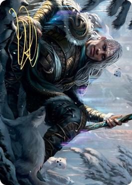 Jorn, God of Winter Art Card (Gold-Stamped Signature), Art Series: Kaldheim 47