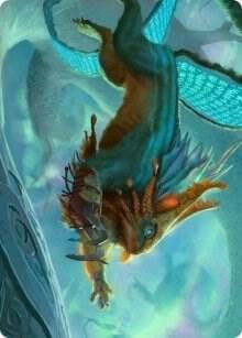 Toski, Bearer of Secrets Art Card, Art Series: Kaldheim 52