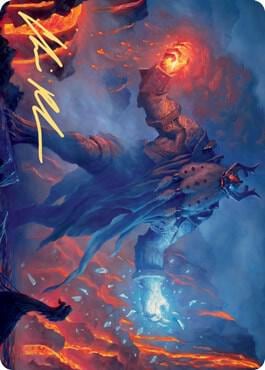 Aegar, the Freezing Flame Art Card (Gold-Stamped Signature), Art Series: Kaldheim 55