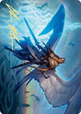 Righteous Valkyrie Art Card (Gold-Stamped Signature), Art Series: Kaldheim 6