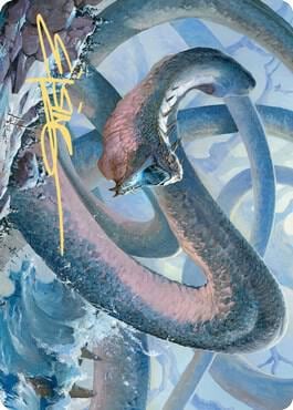 Koma, Cosmos Serpent Art Card (60/81) (Gold-Stamped Signature), Art Series: Kaldheim 60