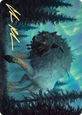 Sarulf, Realm Eater Art Card (Gold-Stamped Signature), Art Series: Kaldheim 65