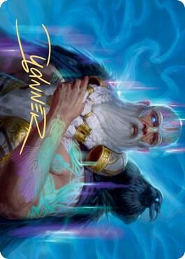 Alrund, God of the Cosmos Art Card (Gold-Stamped Signature), Art Series: Kaldheim 9