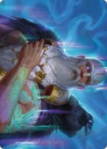 Alrund, God of the Cosmos Art Card, Art Series: Kaldheim 9