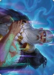 Alrund, God of the Cosmos Art Card, Art Series: Kaldheim 9