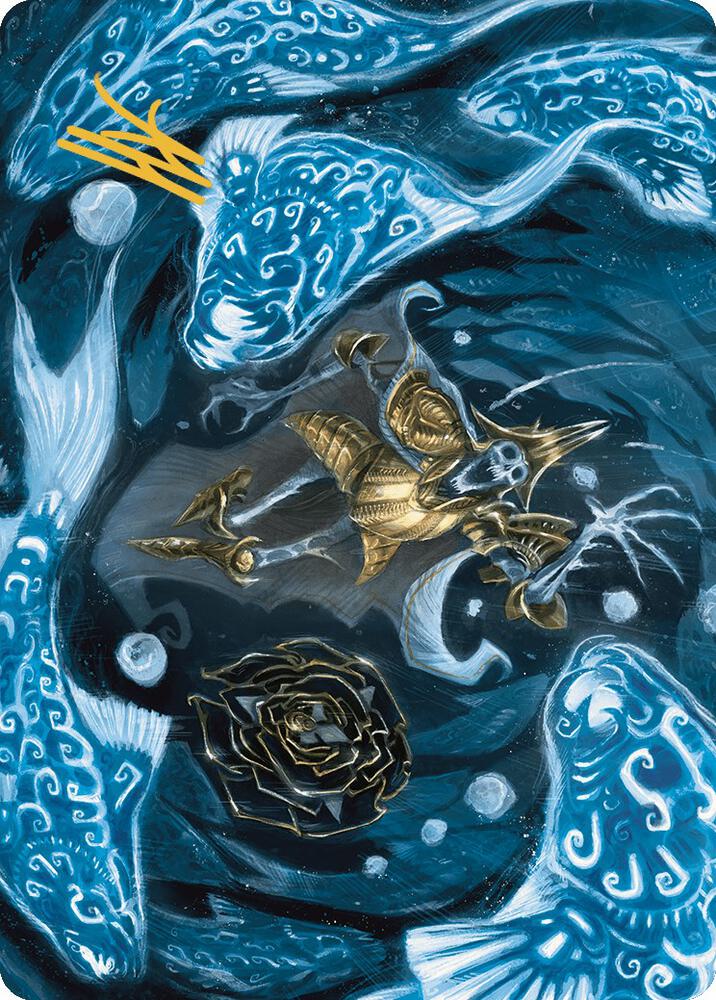 Eaten by Piranhas Art Card (Gold-Stamped Signature), Art Series: The Lost Caverns of Ixalan 11