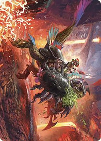 Triumphant Chomp Art Card, Art Series: The Lost Caverns of Ixalan 21