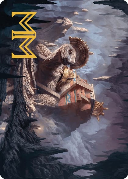 Bedrock Tortoise Art Card (Gold-Stamped Signature), Art Series: The Lost Caverns of Ixalan 23
