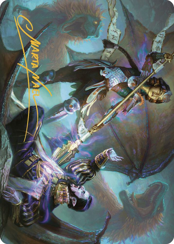 Huatli's Final Strike Art Card (Gold-Stamped Signature), Art Series: The Lost Caverns of Ixalan 28