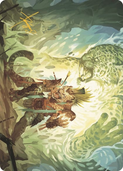 Might of the Ancestors Art Card (Gold-Stamped Signature), Art Series: The Lost Caverns of Ixalan 2