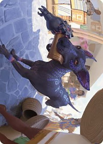 Mischievous Pup Art Card, Art Series: The Lost Caverns of Ixalan 3