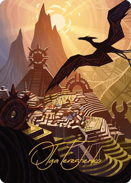 Plains Art Card (Gold-Stamped Signature), Art Series: The Lost Caverns of Ixalan 44