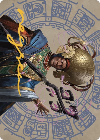 Akal Pakal, First Among Equals Art Card (46/81) (Gold-Stamped Signature), Art Series: The Lost Caverns of Ixalan 46
