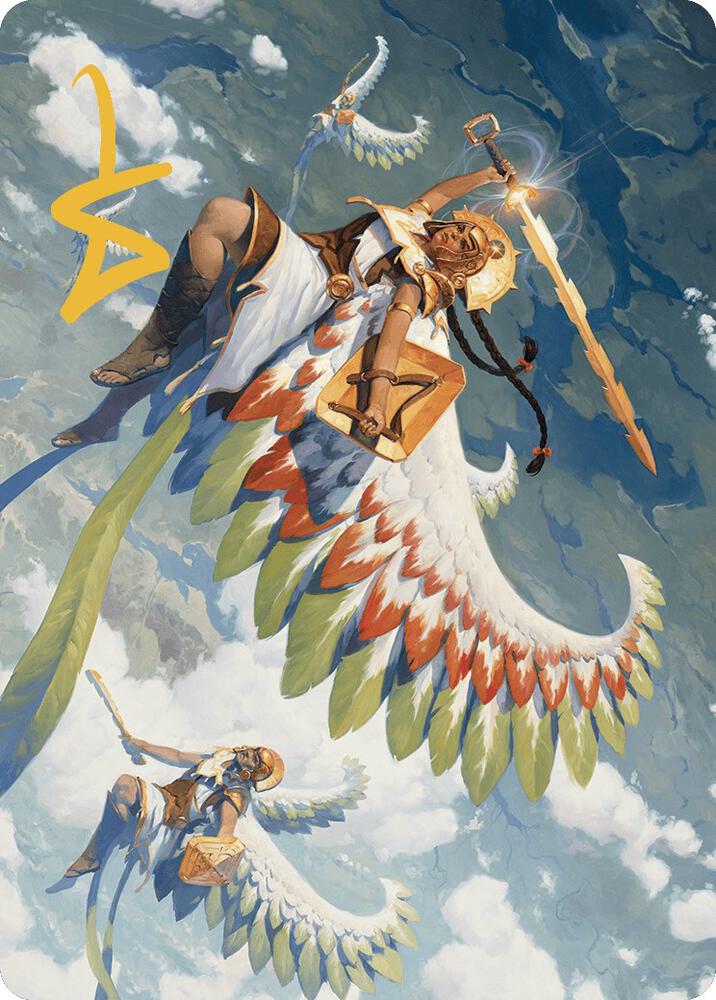 Resplendent Angel Art Card (5/81) (Gold-Stamped Signature), Art Series: The Lost Caverns of Ixalan 5