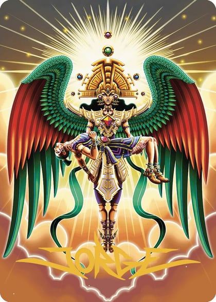 Resplendent Angel Art Card (59/81) (Gold-Stamped Signature), Art Series: The Lost Caverns of Ixalan 59