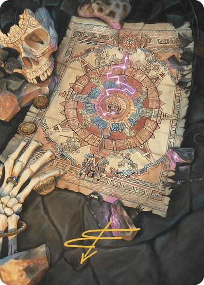 Map Token Art Card (Gold-Stamped Signature), Art Series: The Lost Caverns of Ixalan 68