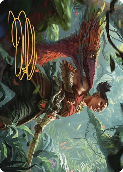 Wayta, Trainer Prodigy Art Card (Gold-Stamped Signature), Art Series: The Lost Caverns of Ixalan 71