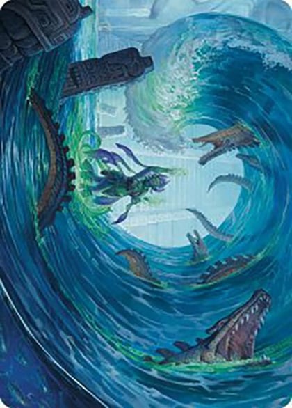 Wave Goodbye Art Card, Art Series: The Lost Caverns of Ixalan 76