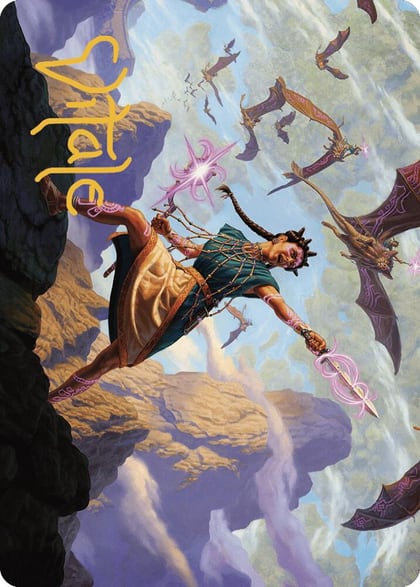 Warden of the Inner Sky Art Card (Gold-Stamped Signature), Art Series: The Lost Caverns of Ixalan 7