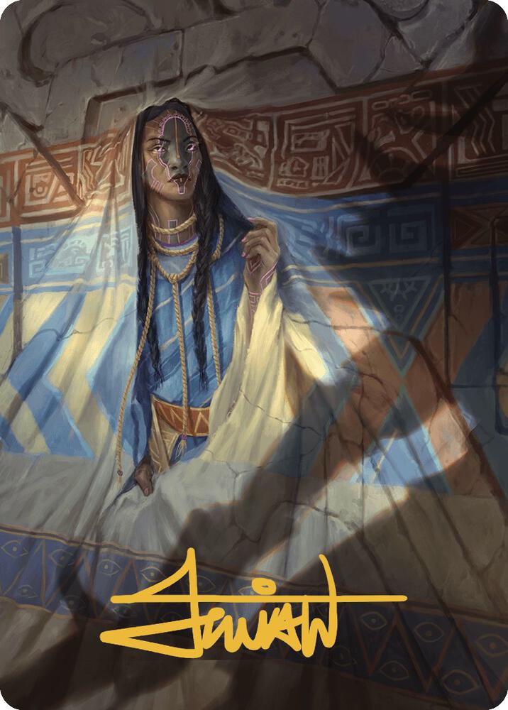 Whispersilk Cloak Art Card (Gold-Stamped Signature), Art Series: The Lost Caverns of Ixalan 80