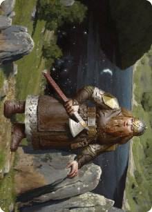 Mirrormere Guardian Art Card, Art Series: Universes Beyond: The Lord of the Rings: Tales of Middle-earth 12