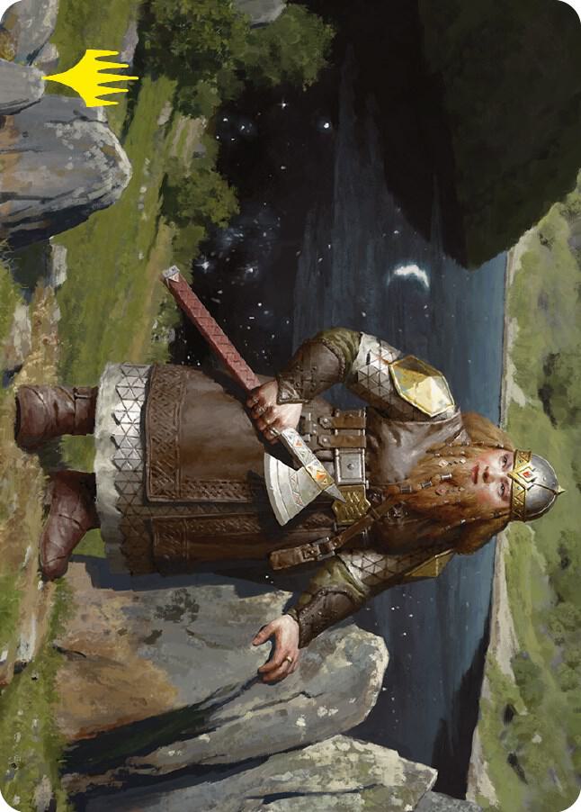 Mirrormere Guardian Art Card (Gold-Stamped Signature), Art Series: Universes Beyond: The Lord of the Rings: Tales of Middle-earth 12