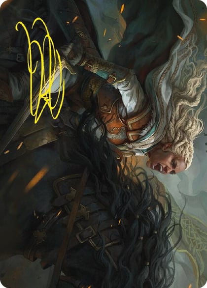 Eowyn, Fearless Knight Art Card (Gold-Stamped Signature), Art Series: Universes Beyond: The Lord of the Rings: Tales of Middle-earth 15