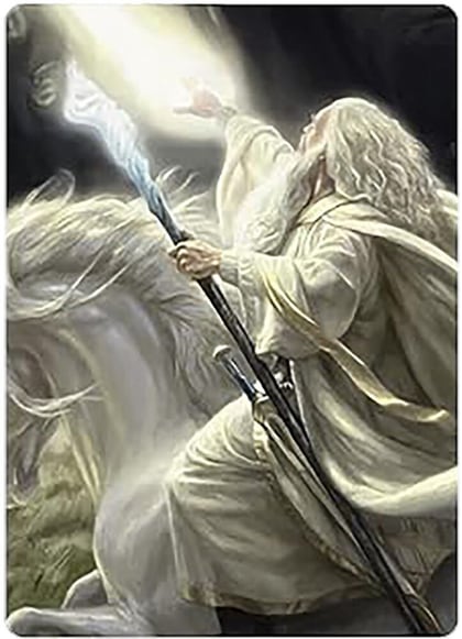 Gandalf of the Secret Fire Art Card, Art Series: Universes Beyond: The Lord of the Rings: Tales of Middle-earth 17