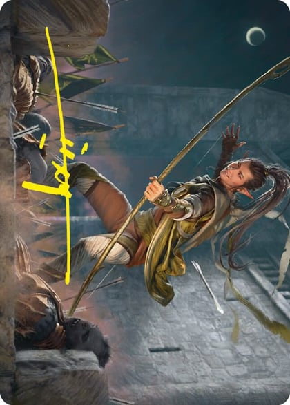 Legolas, Counter of Kills Art Card (Gold-Stamped Signature), Art Series: Universes Beyond: The Lord of the Rings: Tales of Middle-earth 17
