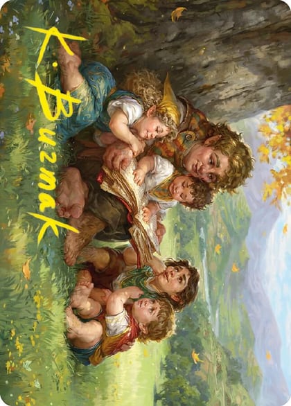 Samwise Gamgee Art Card (19/81) (Gold-Stamped Signature), Art Series: Universes Beyond: The Lord of the Rings: Tales of Middle-earth 19