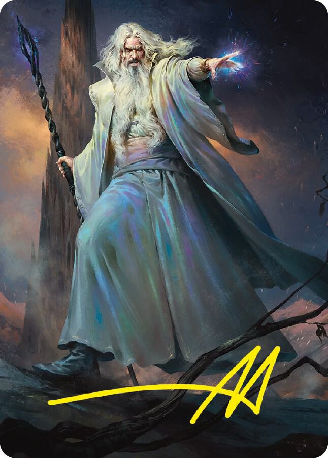 Saruman of Many Colors Art Card (Gold-Stamped Signature), Art Series: Universes Beyond: The Lord of the Rings: Tales of Middle-earth 20