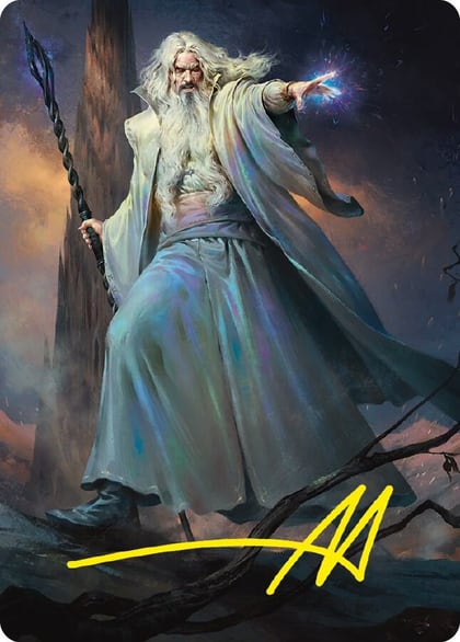 Saruman of Many Colors Art Card (Gold-Stamped Signature), Art Series: Universes Beyond: The Lord of the Rings: Tales of Middle-earth 20