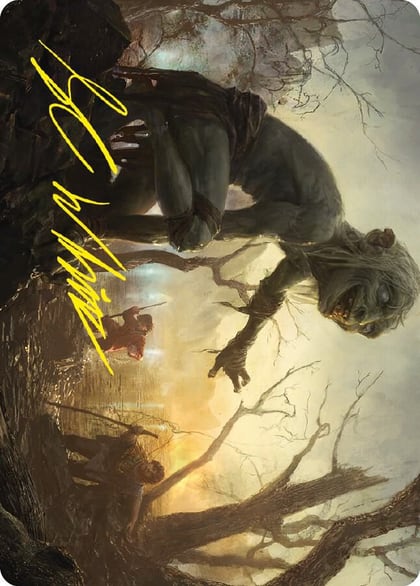 Smeagol, Helpful Guide Art Card (Gold-Stamped Signature), Art Series: Universes Beyond: The Lord of the Rings: Tales of Middle-earth 24
