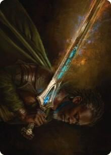 Anduril, Flame of the West Art Card, Art Series: Universes Beyond: The Lord of the Rings: Tales of Middle-earth 28