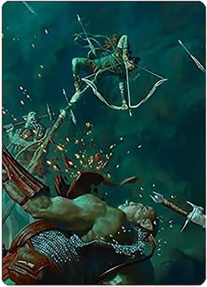 Legolas's Quick Reflexes Art Card, Art Series: Universes Beyond: The Lord of the Rings: Tales of Middle-earth 3