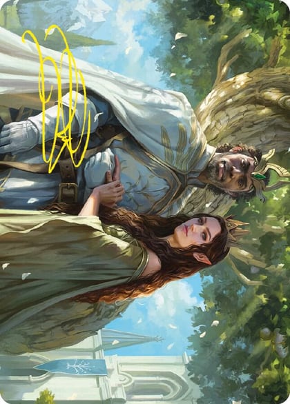 Aragorn and Arwen, Wed Art Card (Gold-Stamped Signature), Art Series: Universes Beyond: The Lord of the Rings: Tales of Middle-earth 33