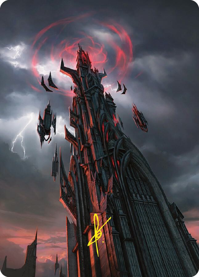 Barad-dur Art Card (Gold-Stamped Signature), Art Series: Universes Beyond: The Lord of the Rings: Tales of Middle-earth 54