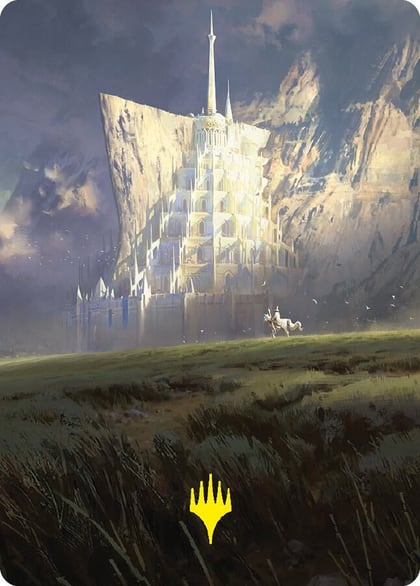 Minas Tirith Art Card (Gold-Stamped Signature), Art Series: Universes Beyond: The Lord of the Rings: Tales of Middle-earth 55