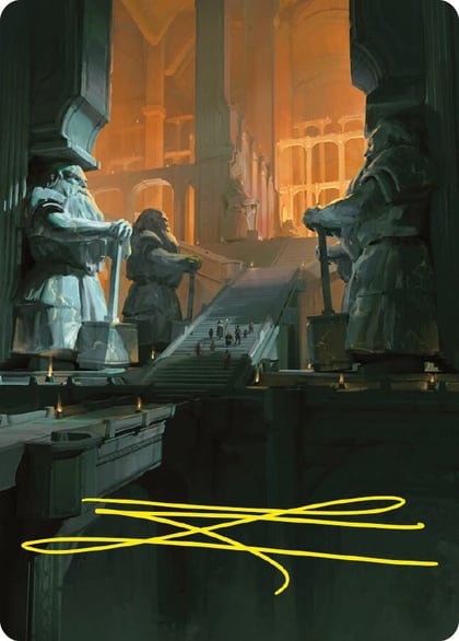 Mines of Moria Art Card (Gold-Stamped Signature), Art Series: Universes Beyond: The Lord of the Rings: Tales of Middle-earth 56