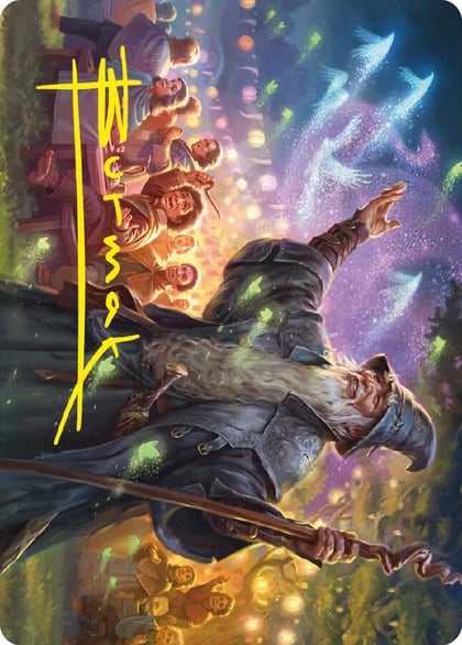 Gandalf, Friend of the Shire Art Card (Gold-Stamped Signature), Art Series: Universes Beyond: The Lord of the Rings: Tales of Middle-earth 5
