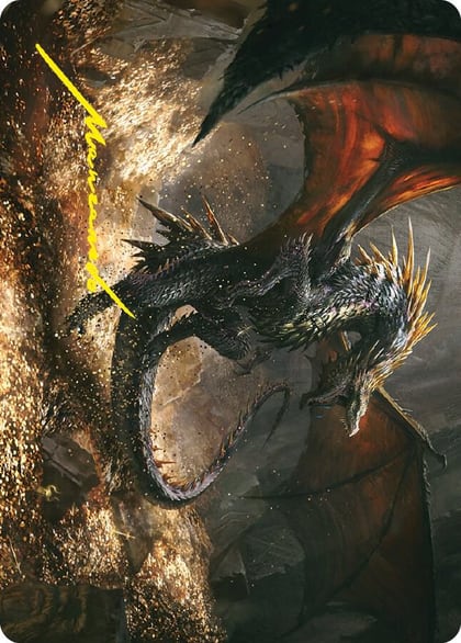 Cavern-Hoard Dragon Art Card (Gold-Stamped Signature), Art Series: Universes Beyond: The Lord of the Rings: Tales of Middle-earth 61