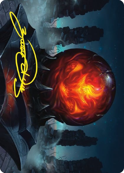 Commander's Sphere Art Card (Gold-Stamped Signature), Art Series: Universes Beyond: The Lord of the Rings: Tales of Middle-earth 75